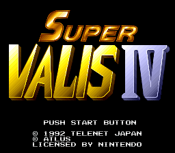 Super Valis IV (USA) - Title Screen