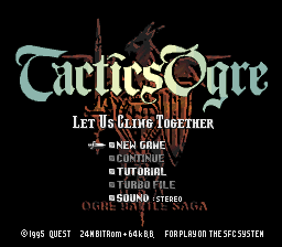 Tactics Ogre - Let Us Cling Together (tr) - Title Screen