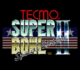 Tecmo Super Bowl II - Special Edition (USA) - Title Screen