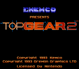 Top Gear 2 (USA) - Title Screen