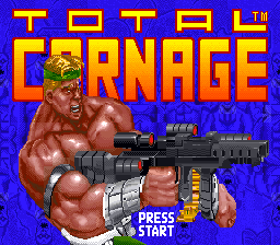 Total Carnage (USA) - Title Screen