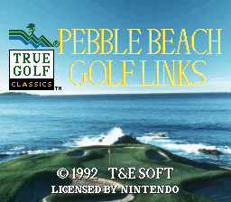 True Golf Classics - Pebble Beach Golf Links (USA) - Title Screen