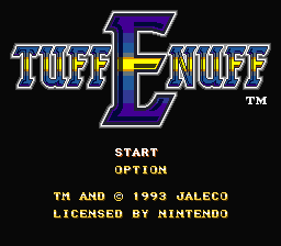 Tuff E Nuff (USA) - Title Screen