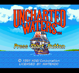 Uncharted Waters (USA) - Title Screen