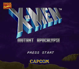 X-Men - Mutant Apocalypse (USA) - Title Screen