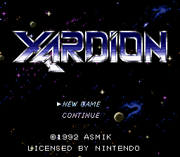 Xardion (USA) - Title Screen