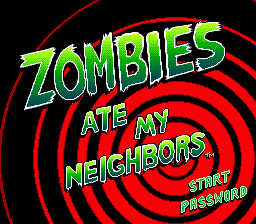 Zombies Ate My Neighbors (USA) - Title Screen