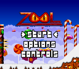 Zool - Ninja of the 'Nth' Dimension (USA) - Title Screen